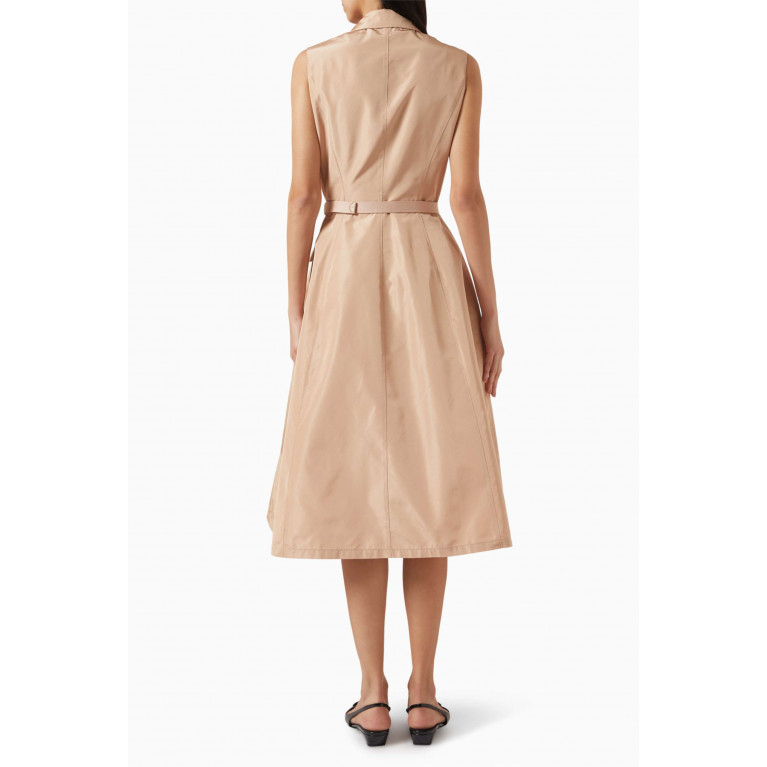 Prada - Classic Collar Midi Dress in Re-nylon