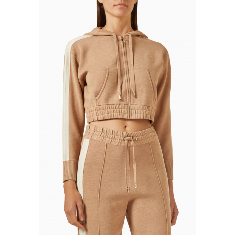 Sandro - Boby Crop Hoodie in Cotton-blend