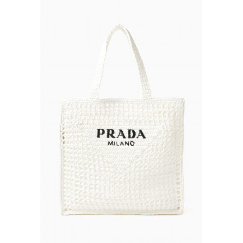 Prada - Logo Crochet Tote Bag