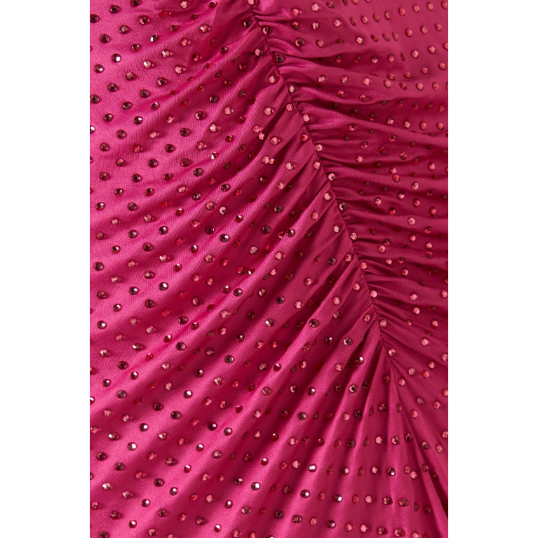 Veronica Beard - Kiah Crystal-embellished Maxi Dress in Jersey Pink