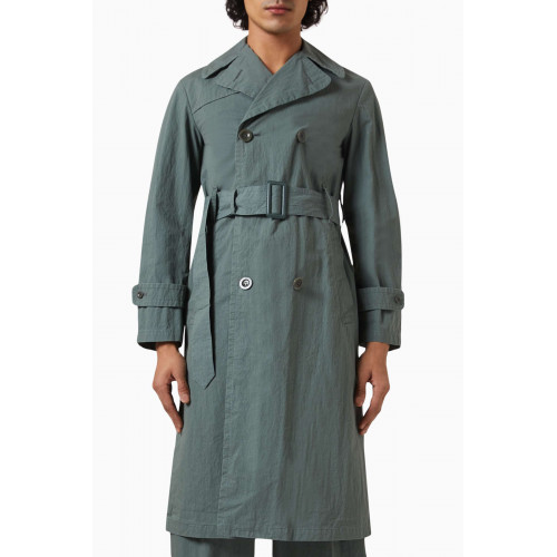 Maison Margiela - Double Breasted Trench Coat in Cotton Blend