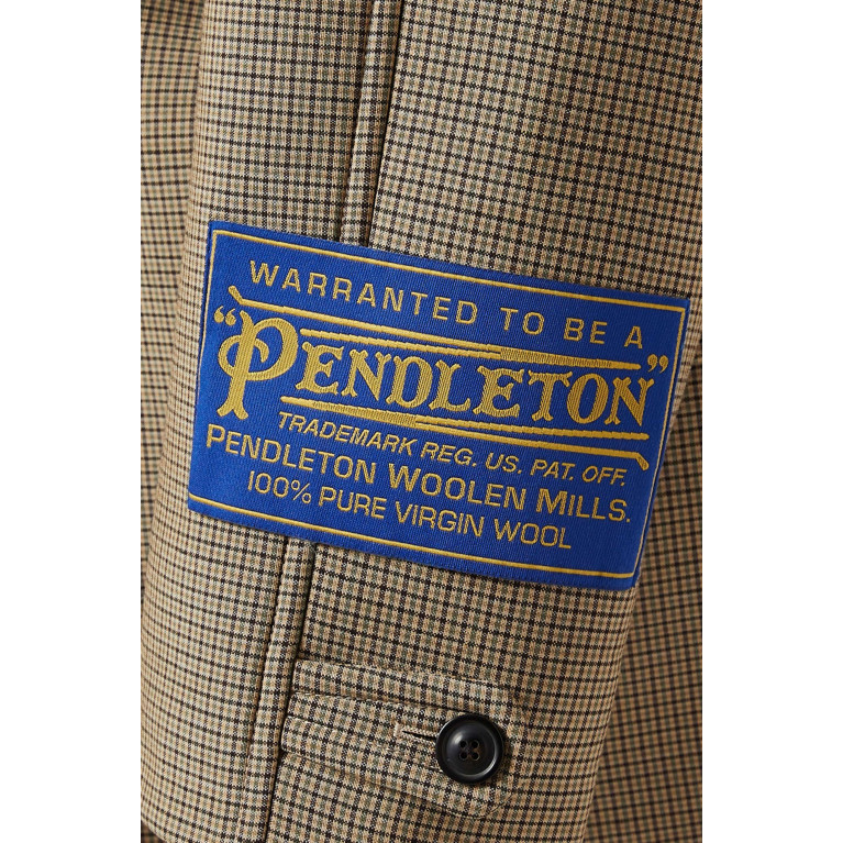 Maison Margiela - x Pendleton Yoke Peacoat in Cotton-mohair Blend