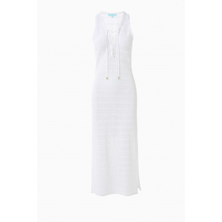 Melissa Odabash - Maddie Maxi Dress in Cotton-knit White