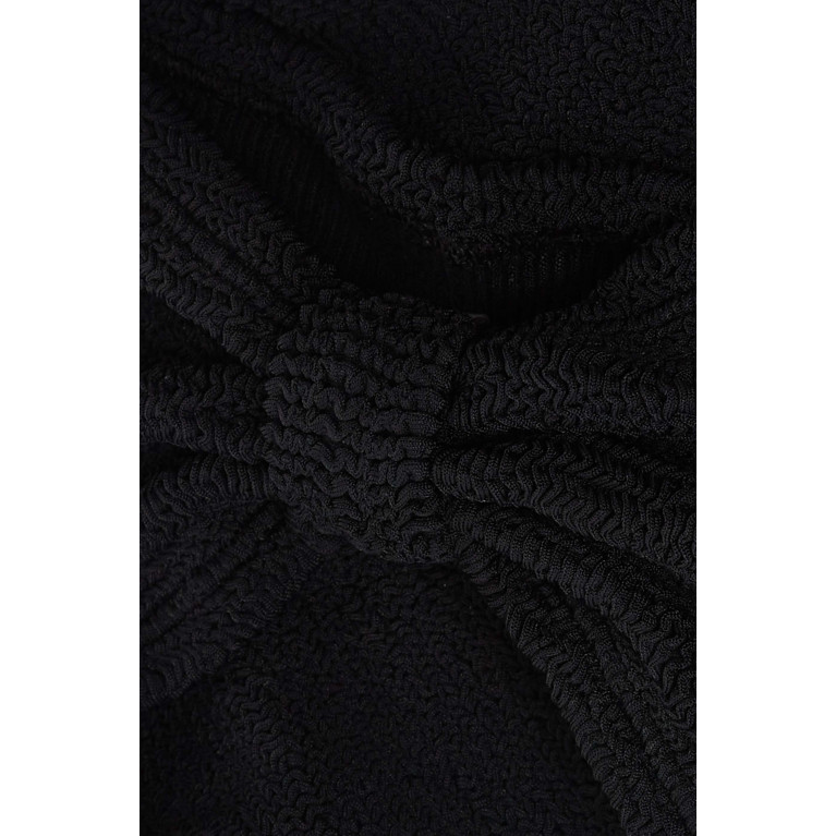 Hunza G - Bonnie Bikini Set in Crinkle™ Fabric Black