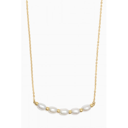 Damas - Kiku Jolie Freshwater Pearl Necklace in 18kt Yellow Gold