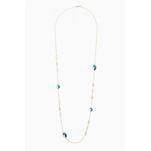 Damas - Amelia Barcelona Reversible Mosaic Long Necklace in 18kt Gold
