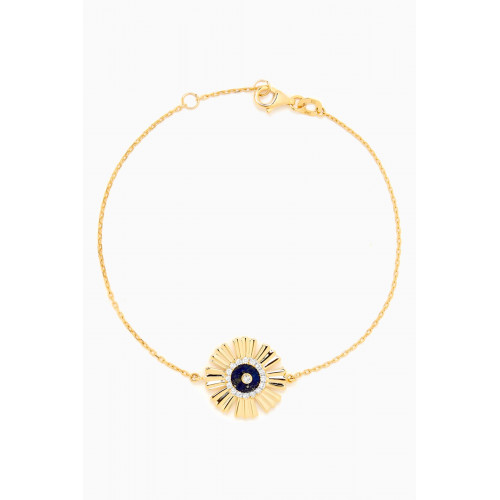 Damas - Farfasha Happy Sunkiss Diamond & Lapis Lazuli Bracelet in 18kt Gold Blue