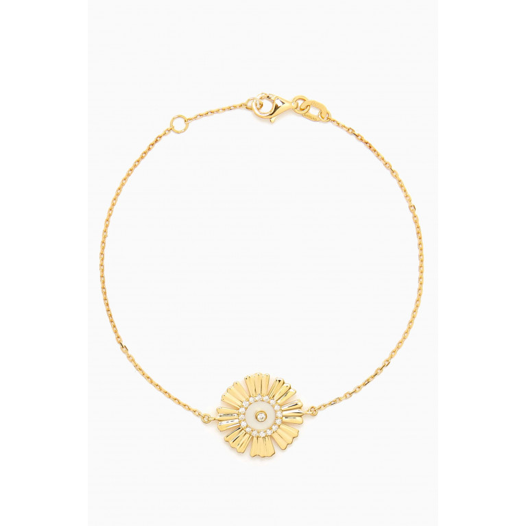 Damas - Farfasha Happy Sunkiss Diamond & Mother-of-pearl Bracelet in 18kt Gold White