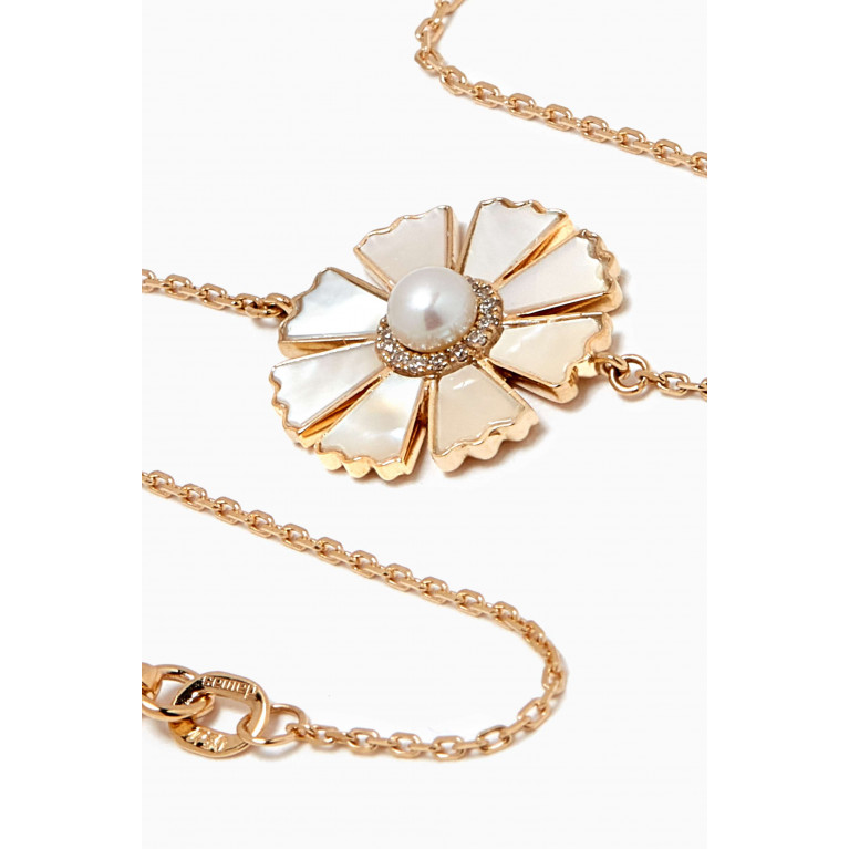 Damas - Farfasha Happy Sunkiss Diamond & Mother-of-Pearl Bracelet in 18kt Gold