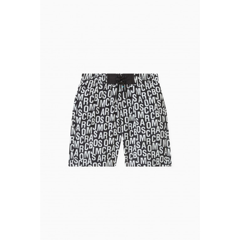 Marc Jacobs - Allover Logo Swim Shorts in Recycled Polyester