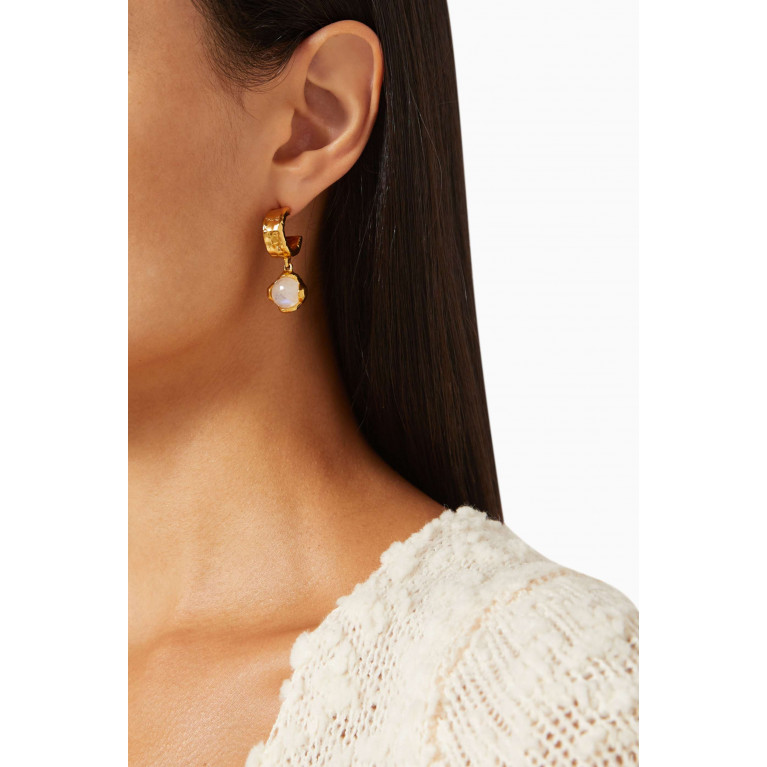 Alighieri - The Light Capture Hoop Earrings in 24kt Gold-plated Bronze