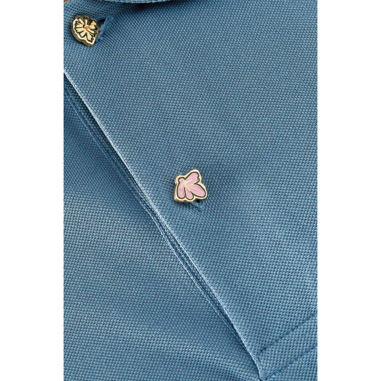 Paul Smith - Charm Button Polo Shirt in Cotton