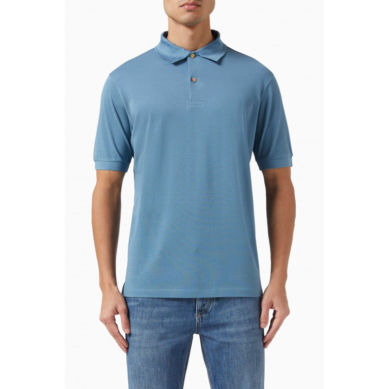 Paul Smith - Charm Button Polo Shirt in Cotton