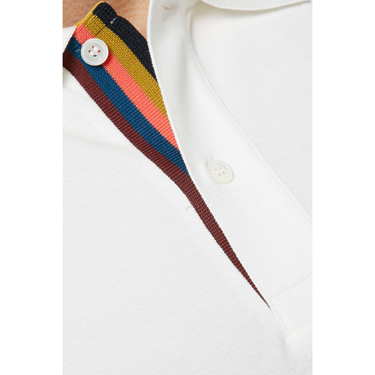 Paul Smith - Striped-placket Polo Shirt in Cotton