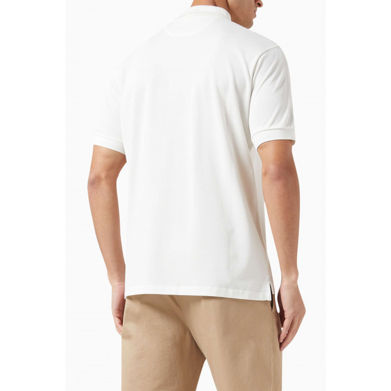 Paul Smith - Shadow Logo Polo Shirt in Organic Cotton Piqué
