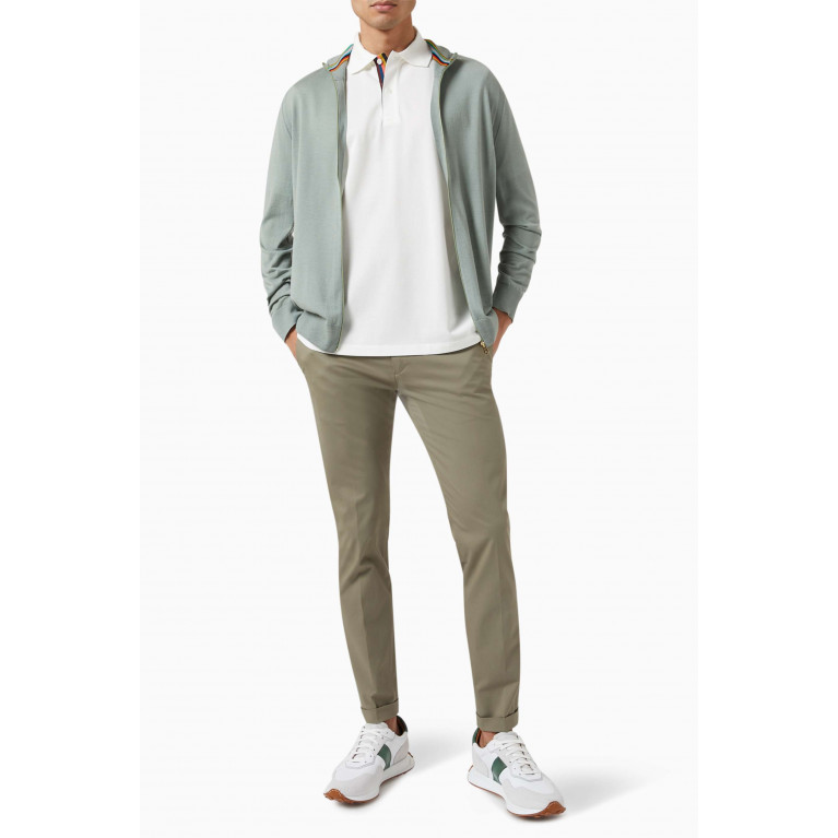 Paul Smith - Slim-fit Trousers in Stretch-cotton Neutral
