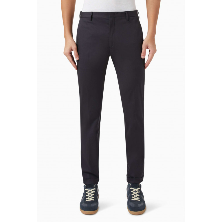 Paul Smith - Slim-fit Trousers in Stretch-cotton Blue