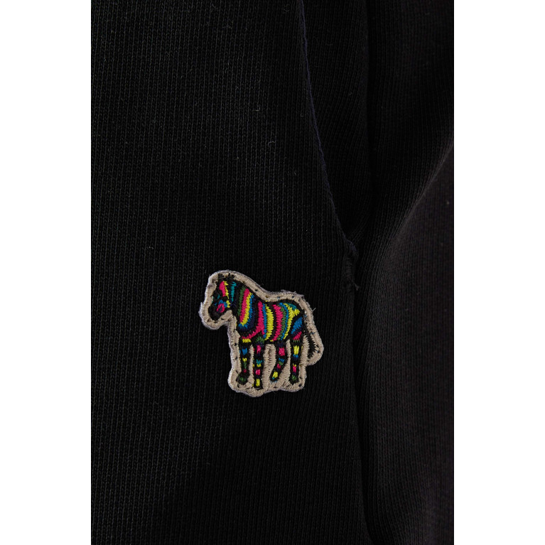 PS Paul Smith - Zebra Logo Sweatpants in Cotton Black