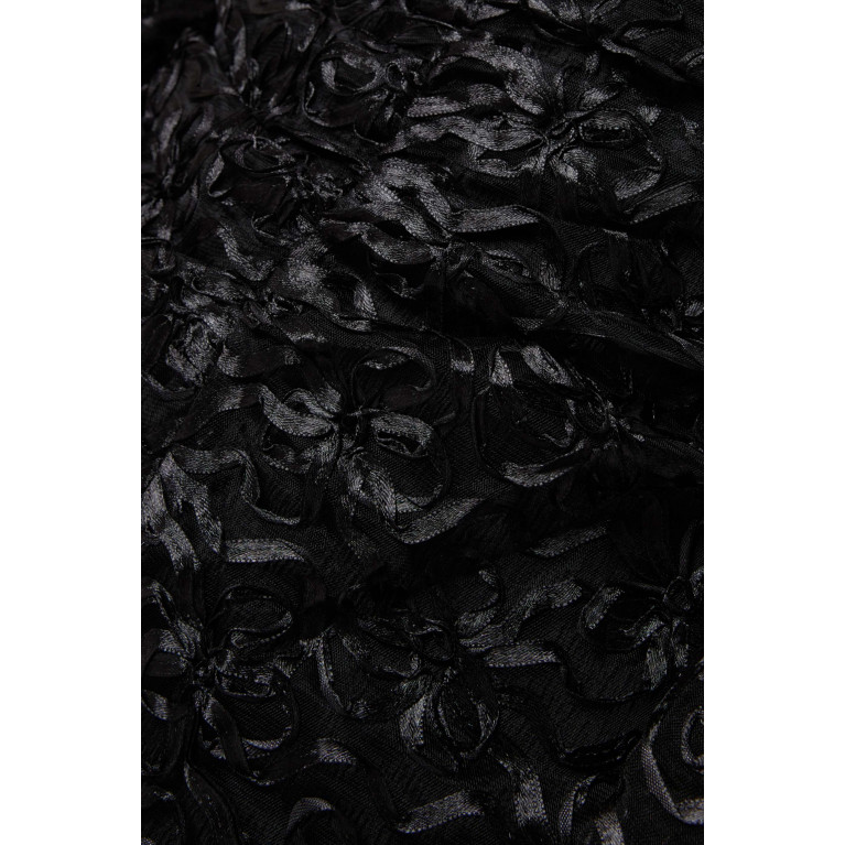 Ganni - Cold-shoulder Mini Dress in Ribbon Tulle