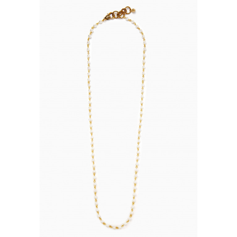Mon Reve - Pearl Perfect Necklace in Gold-plated Brass