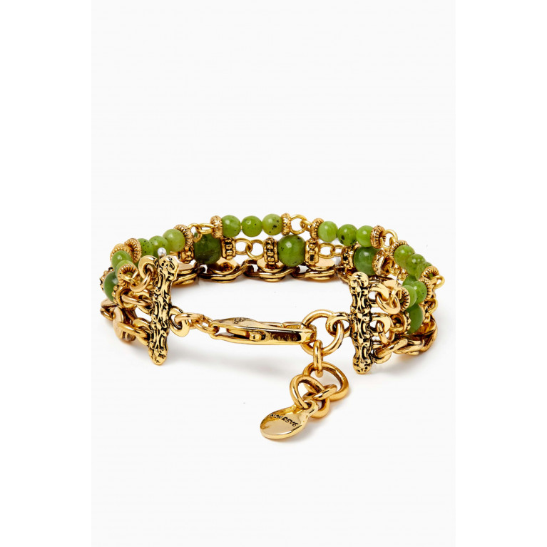 Mon Reve - Juliet Multi-strand Bracelet in Gold-plated Brass