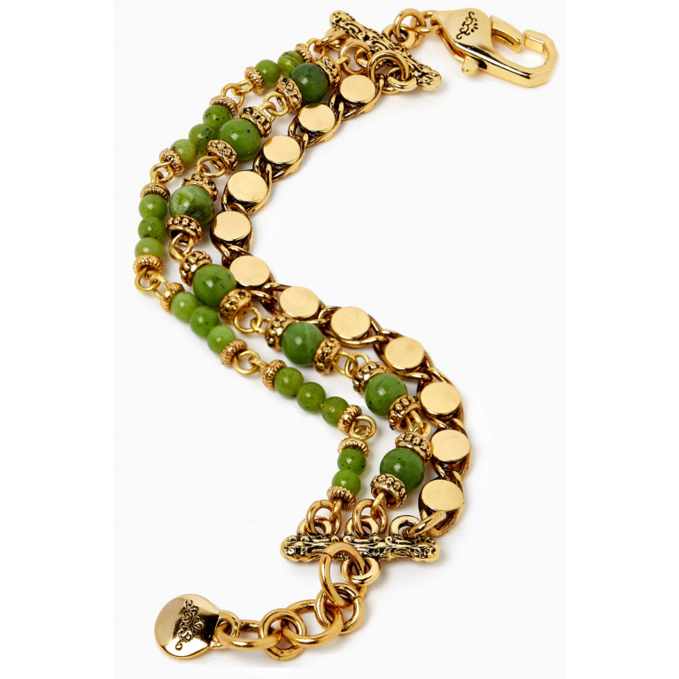 Mon Reve - Juliet Multi-strand Bracelet in Gold-plated Brass