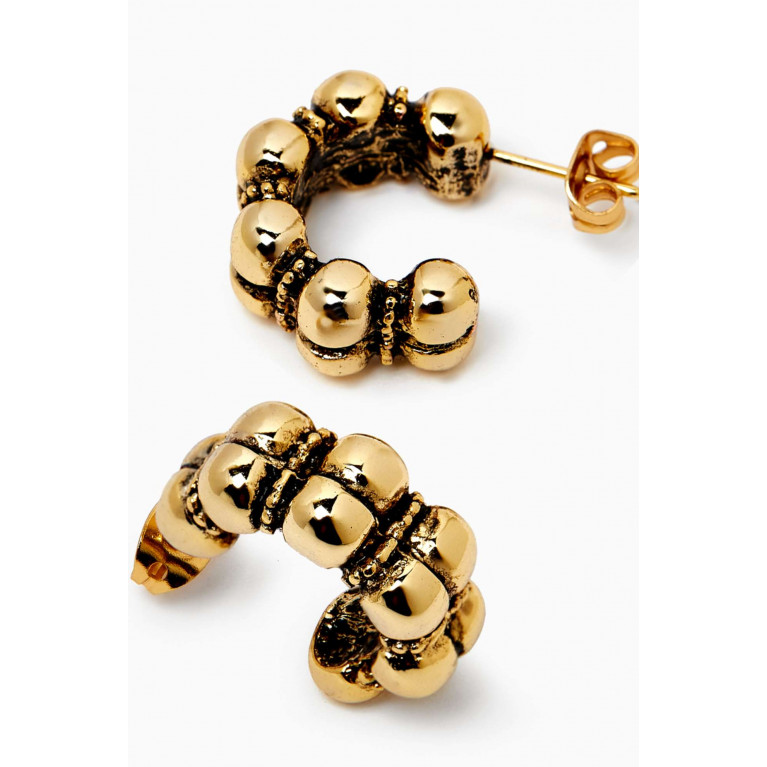 Mon Reve - Nix Chunky Hoop Earrings in Gold-plated Brass