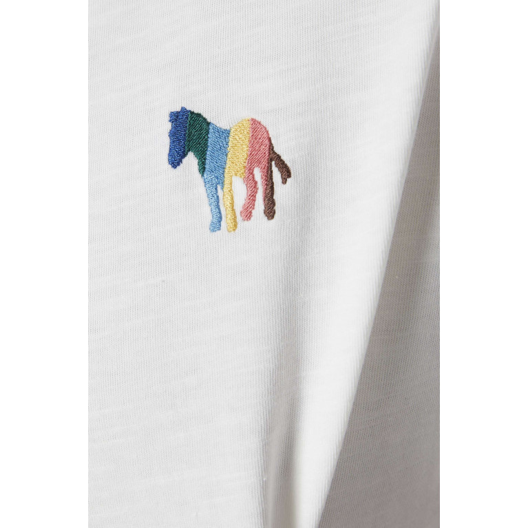 PS Paul Smith - Broad Stripe Zebra Polo Shirt in Cotton Neutral