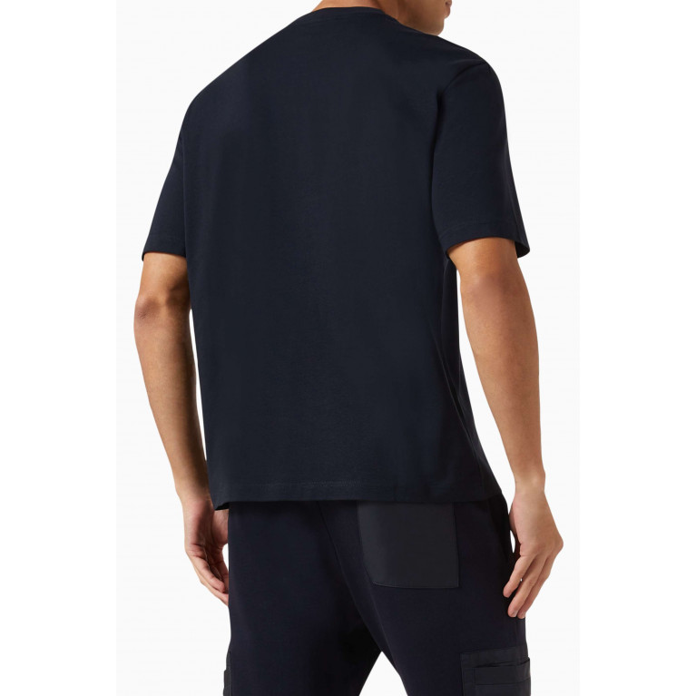 PS Paul Smith - Pocket T-shirt in Organic Cotton-jersey Blue