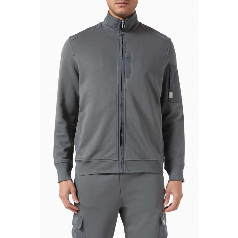 PS Paul Smith - Zip-up Track Jacket in Cotton Blend