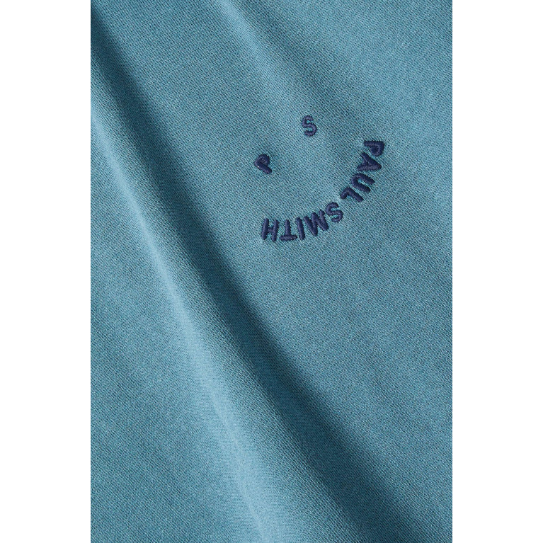 PS Paul Smith - Happy T-Shirt in Cotton Blue