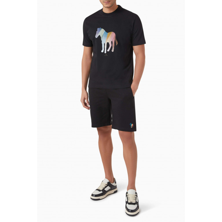 PS Paul Smith - Printed T-shirt in Cotton Jersey Black