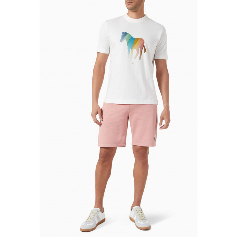 PS Paul Smith - Printed T-shirt in Cotton Jersey Neutral