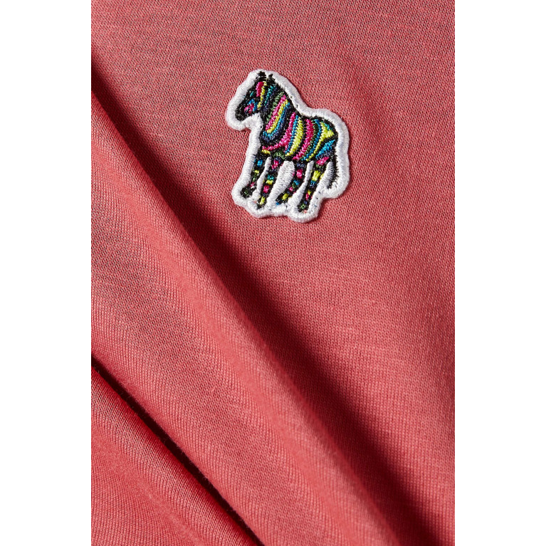 PS Paul Smith - Zebra Logo T-shirt in Cotton-jersey Pink