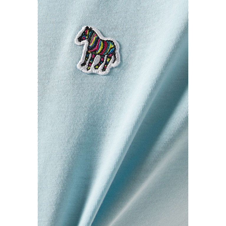 PS Paul Smith - Zebra Logo T-shirt in Cotton-jersey Blue