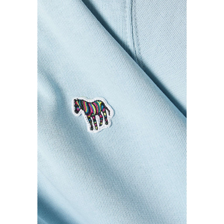 PS Paul Smith - Zebra Logo Zip-up Hoodie in Organic Cotton