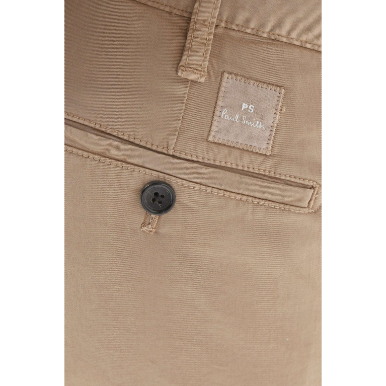PS Paul Smith - Slim Fit Chinos in Organic Cotton Brown