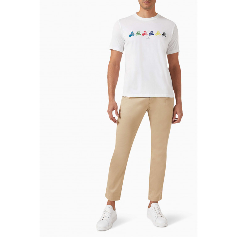 PS Paul Smith - 'Cycle' T-Shirt in Organic Cotton White