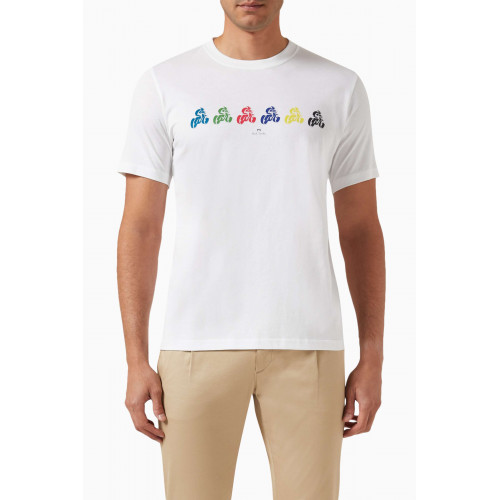 PS Paul Smith - 'Cycle' T-Shirt in Organic Cotton White