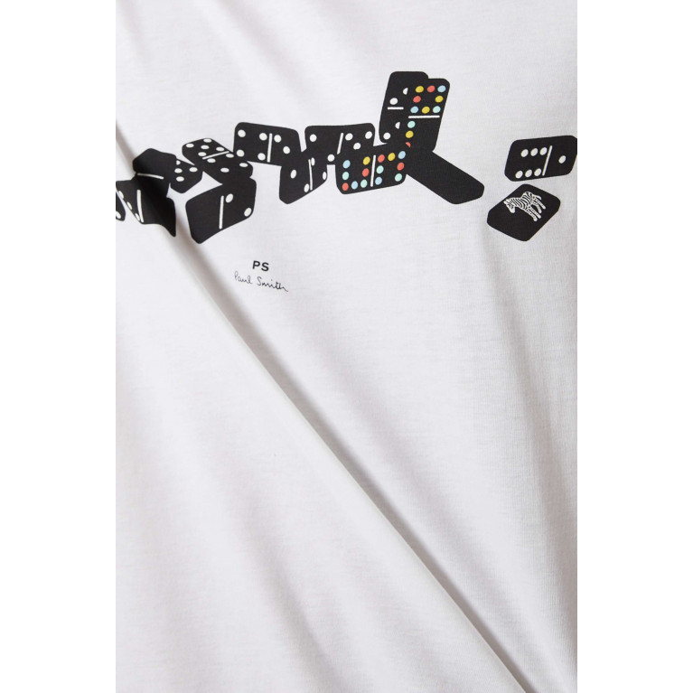 PS Paul Smith - Domino Print T-shirt in Cotton-jersey