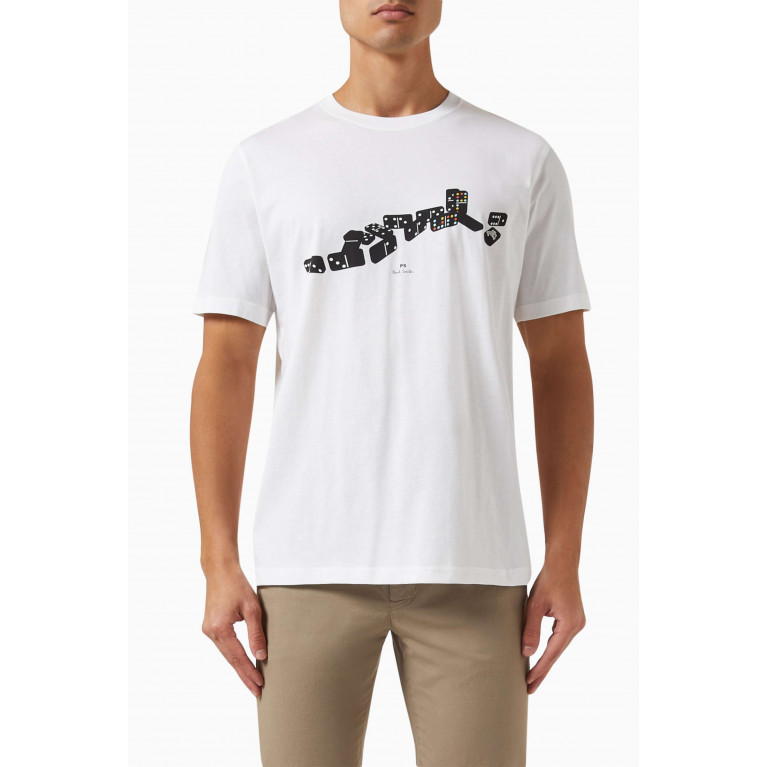 PS Paul Smith - Domino Print T-shirt in Cotton-jersey