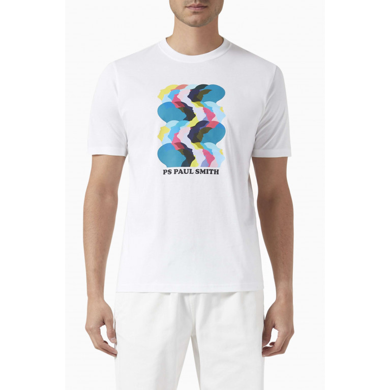 PS Paul Smith - Printed T-shirt in Cotton Jersey