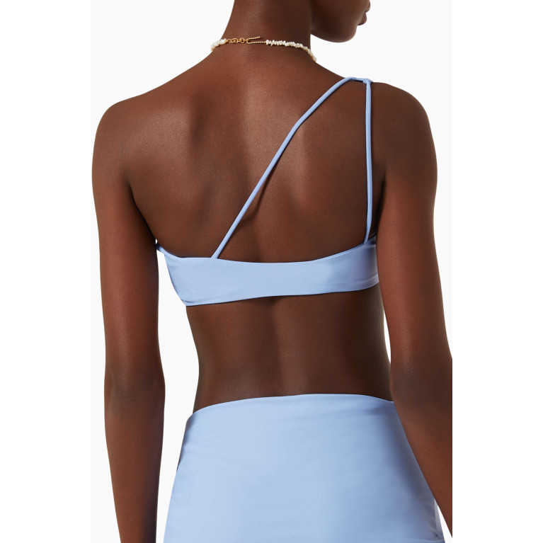 Jade Swim - Apex One-shoulder Bikini Top in Lycra-blend