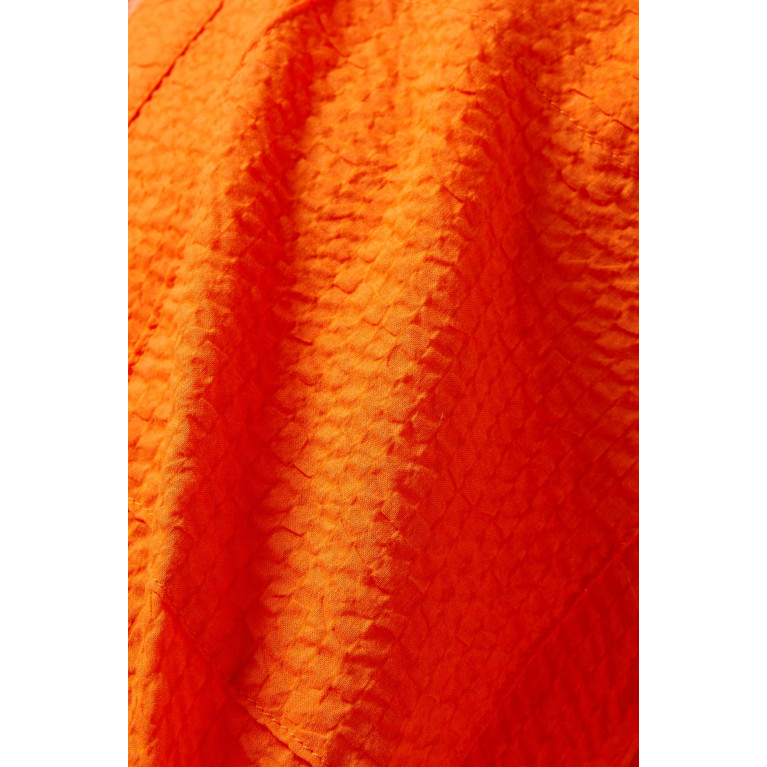 Jade Swim - Mika Top in Textured-cotton Orange