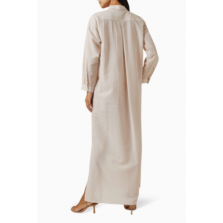 Jade Swim - Mika Maxi Dress in Textured-cotton Neutral