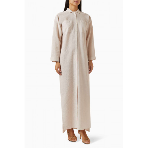 Jade Swim - Mika Maxi Dress in Textured-cotton Neutral