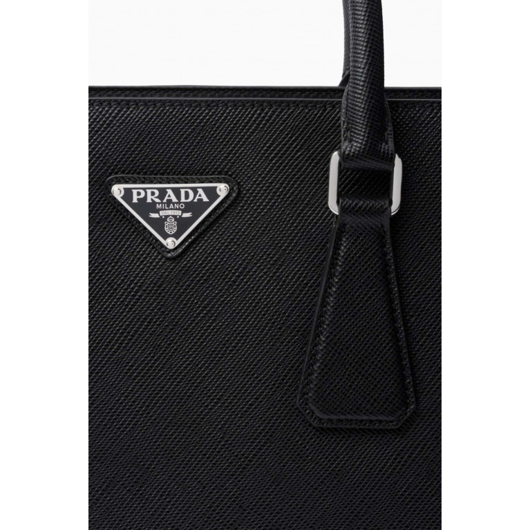 Prada - Logo Tote Bag in Saffiano Leather