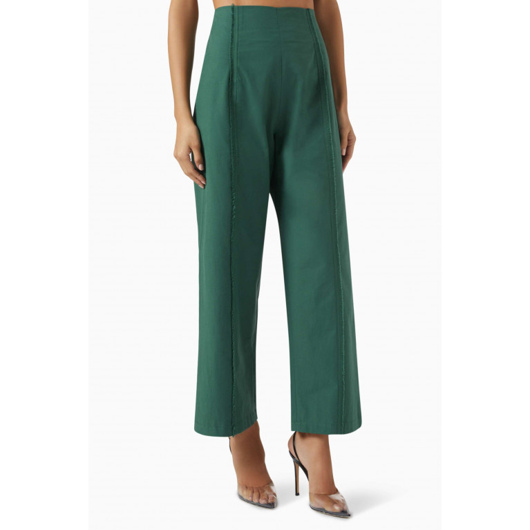 SH Collection - High-waist Pants in Cotton-blend