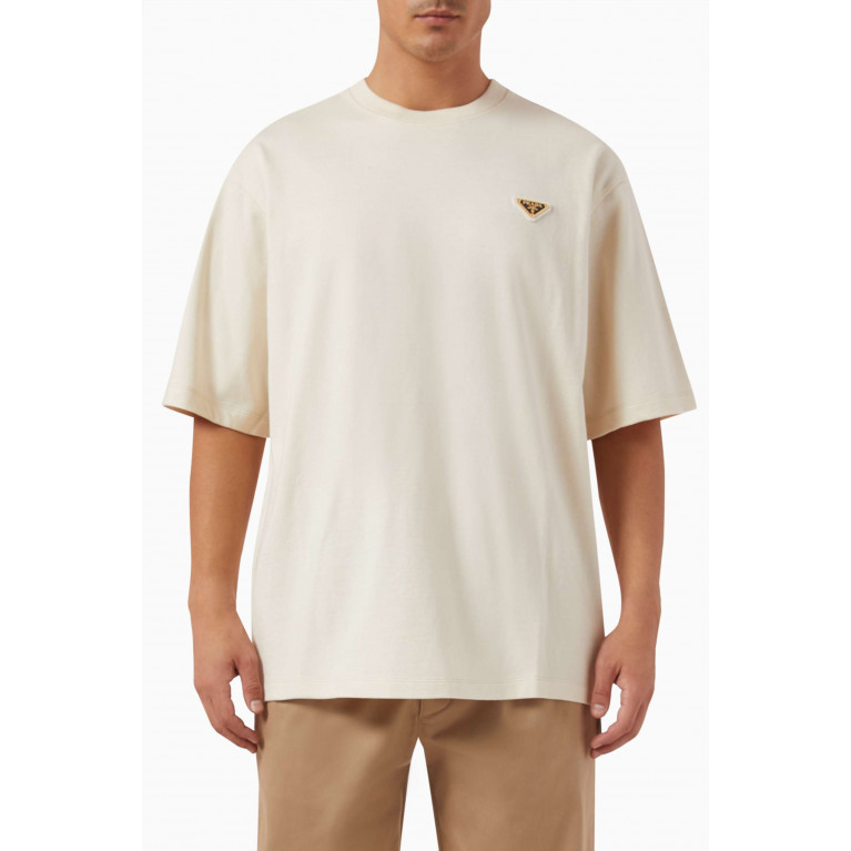 Prada - Logo T-shirt in Cotton