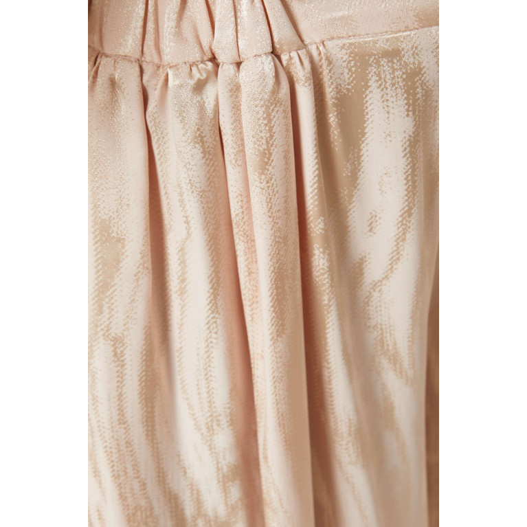 Poca & Poca - Wide-Leg Pants in Glossy Fabric